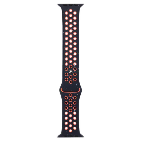 Gpack Apple Watch 4 5 40mm Kordon Delikli Çift Renk 2023 Seri Silikon ürün görseli 1