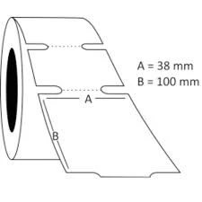 100X38  KARTON RAF ETİKETİ   1 RULO - Resim 3