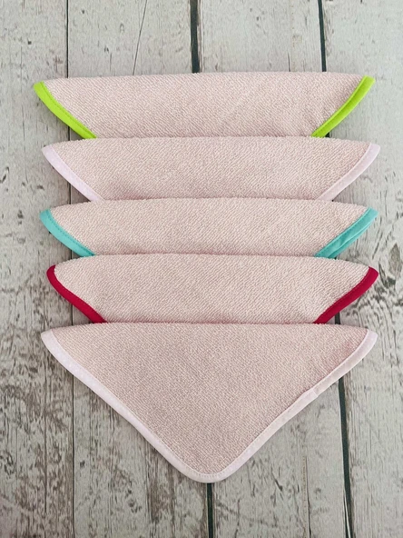5'li Micro-Cotton Bebek Ağız Mendili Önlük Havlu ürün görseli 1