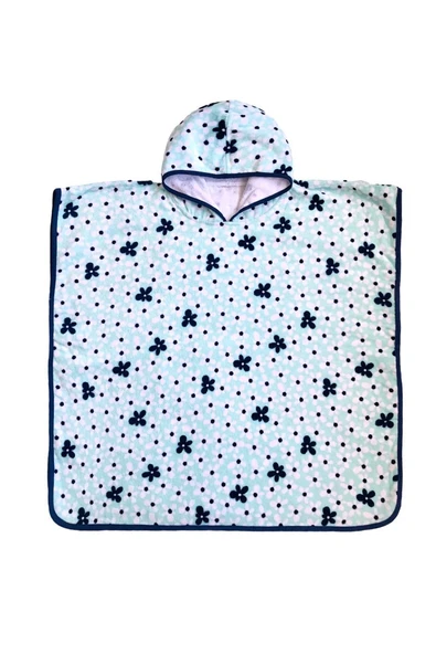 Çicek Unisex Mavi Sevimli  Yaş Plaj Havlusu Panço ürün görseli 1