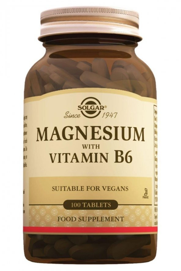 Solgar Magnesium with Vitamin B6 100 Tablet ürün görseli 1