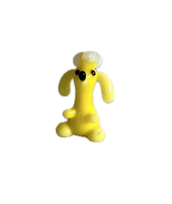 El Yapımı Mini Murano Cam Köpek Biblo A145-01 ürün görseli 1
