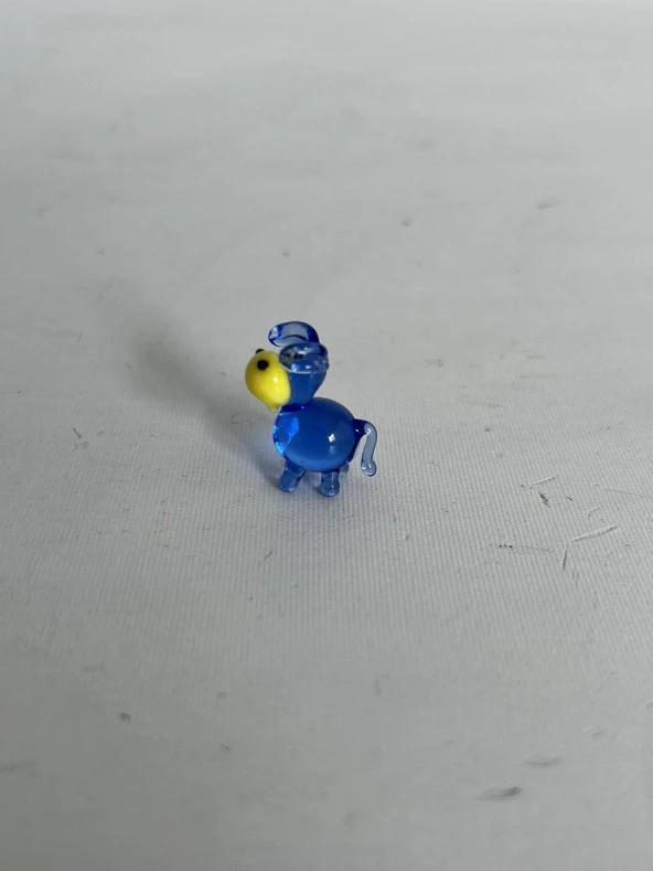 El Yapımı Mini Murano Cam Eşek Biblo A145-06 - Resim 3