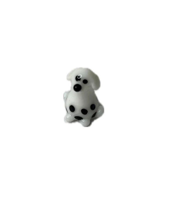 El Yapımı Mini Murano Cam Köpek Biblo A146-01 ürün görseli 1