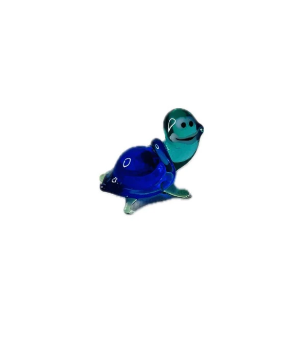 El Yapımı Mini Murano Cam Kaplumbağa Biblo A149-02 ürün görseli 1