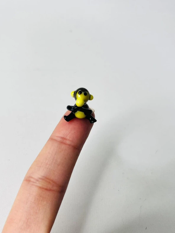 El Yapımı Mini Murano Cam Maymun Biblo A150-08 - Resim 5
