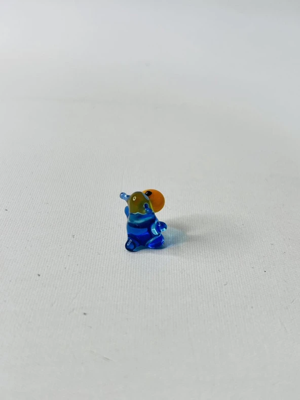 El Yapımı Mini Murano Cam Maymun Biblo A147-07 - Resim 3