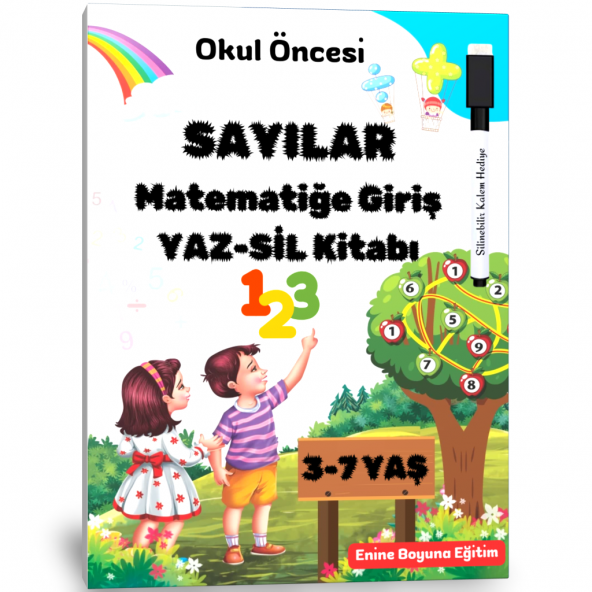 Okul Öncesi Sayılar Matematiğe Giriş YAZ-SİL Kitabı ürün görseli 1