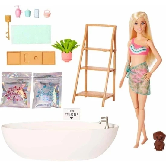 Barbie Wellness - Barbie'nin Spa Günü Oyun Seti, 3 yaş ve üzeri, HKT92 ürün görseli 1