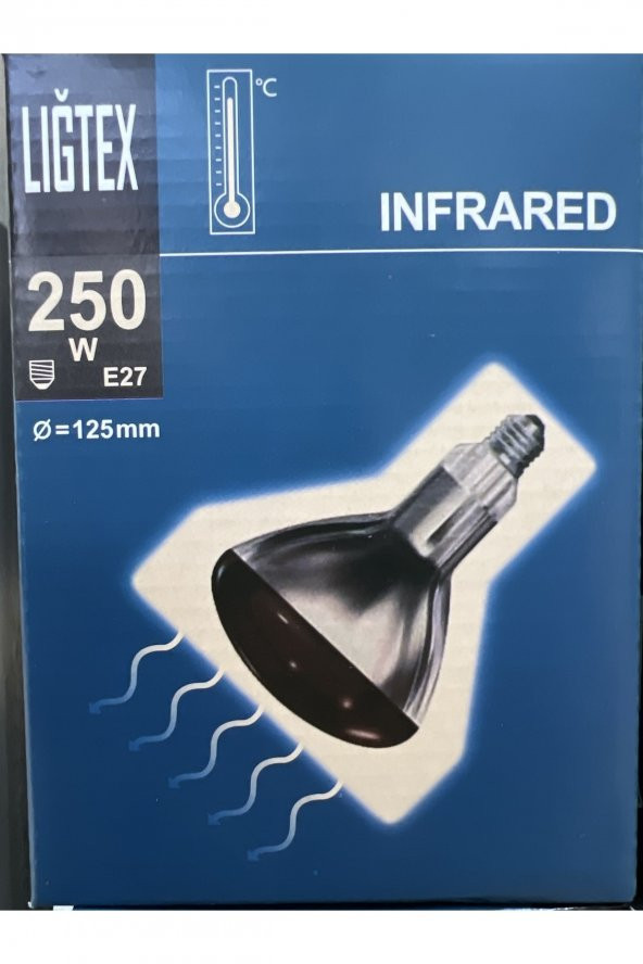 Isıtıcı Lamba 250Watt - Kümes Isıtıcı Ampül - Kırmızı IŞık ürün görseli 1