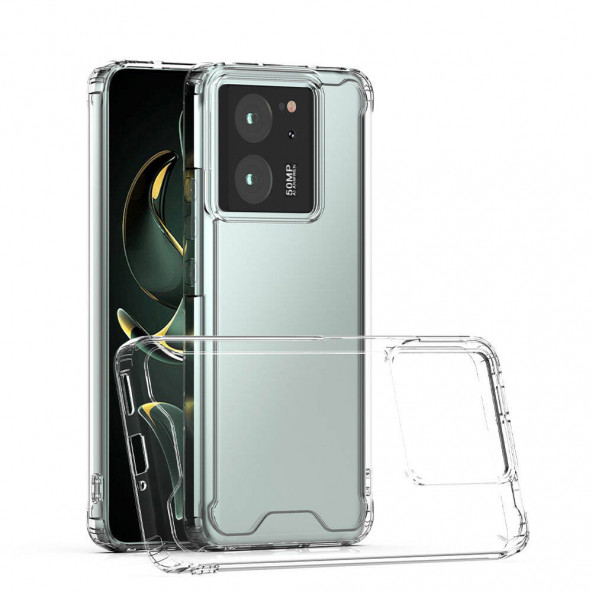 Xiaomi Mi 13T Pro Kılıf Coss Arkası Sert Plastik Yanları Silikon Kapak ürün görseli 1