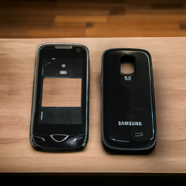 Samsung B7722 Kasa Samsung Galaxy B7722 Uyumlu Siyah Renk Orta Kasa Ön Arka Kapak Tuş Takımı ürün görseli 1