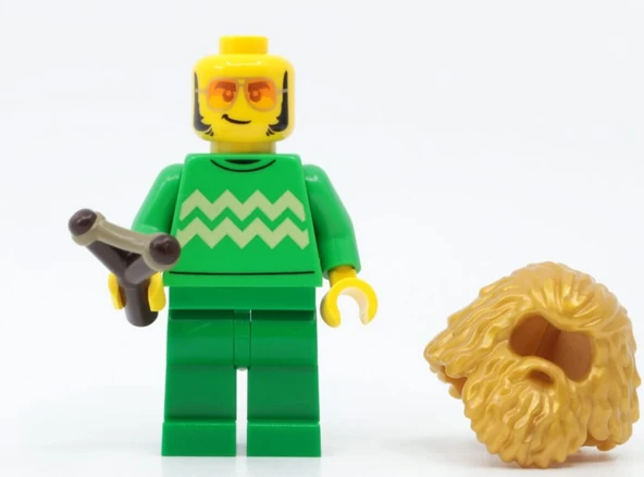 Orjinal Lego Minifigür Golden Hagrid beard - Resim 2
