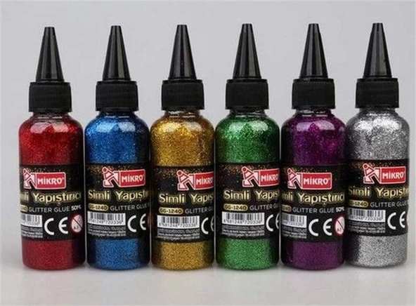 Mikro Simli Yapıştırıcı Renkli 50 Ml ürün görseli 1