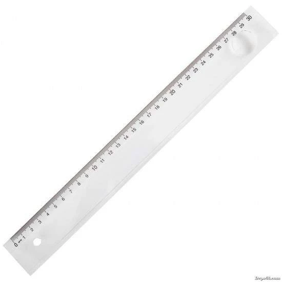 Cetvel Plastik Mercekli 30 Cm ürün görseli 1