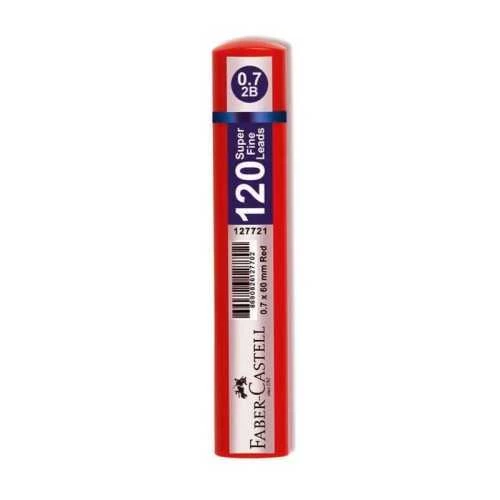 Faber-Castell Grip Min Kalem Ucu 0.7 2B 60Mm 120Li Kırmızı ürün görseli 1