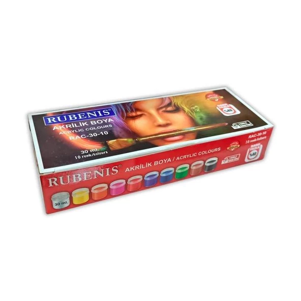 Altıs 10 Renk Guaj Boya 30 Ml Şişede ürün görseli 1