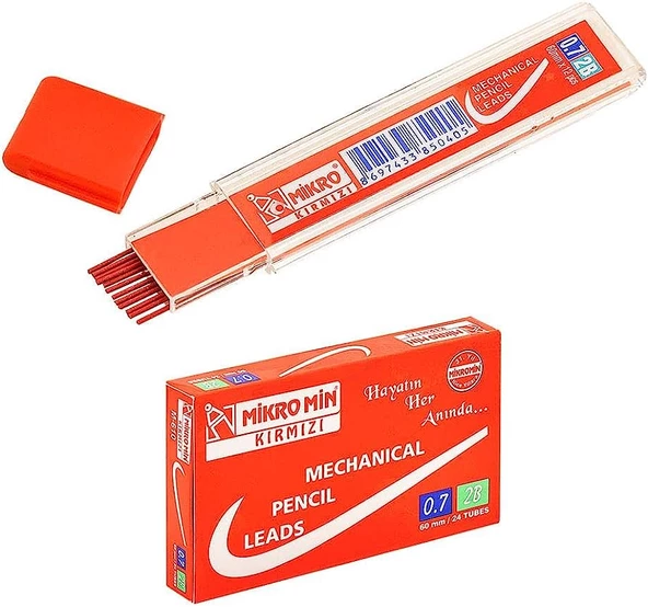 Kırmızı Kurşun Kalem Ucu 0.7 Mm ürün görseli 1