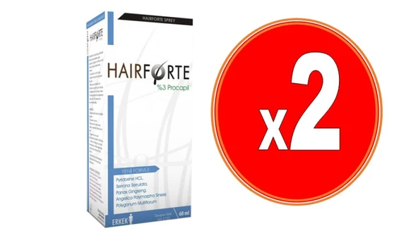 HairForte Erkek 60 ml Sprey - 2 Adet ürün görseli 1