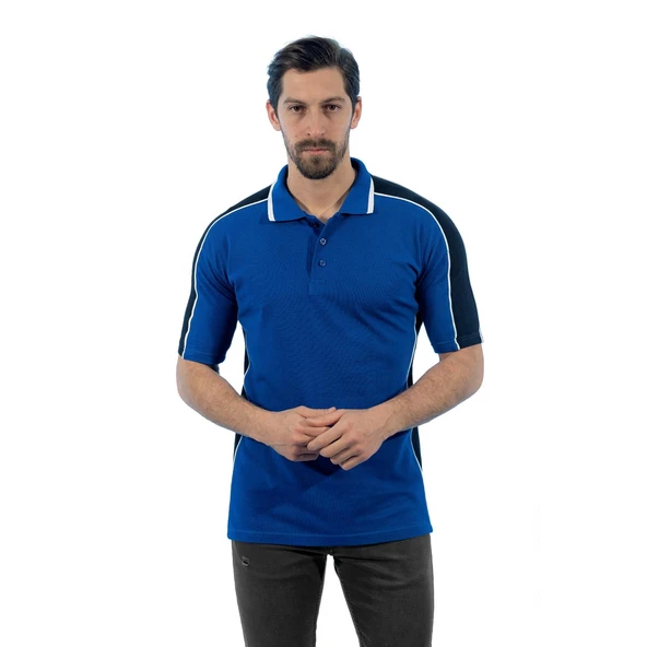 Şensel, Polo Yaka Tişört, Saks-Siyah -136E2241- Tshirt, T-shirt ürün görseli 1