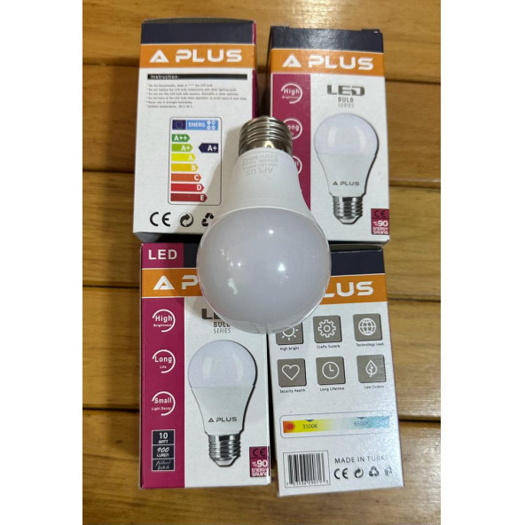 4 ADET 10 WATT 900 LUMEN A PLUS LED AMPUL ürün görseli 1