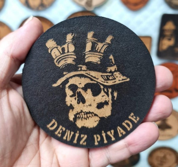 Deniz Piyade Deri PEÇ  -Arma - Leather Patch - Resim 2