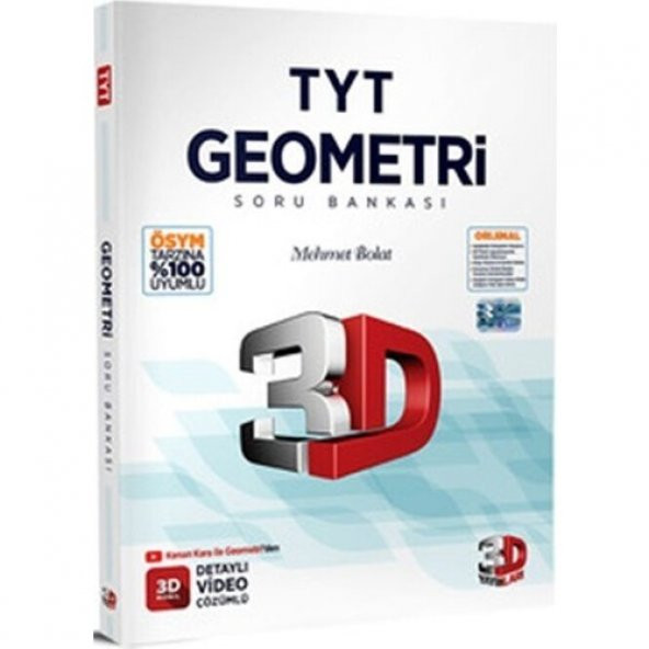 3D Yayınları Tyt Geometri Tamamı Video Çözümlü Soru Bankası ürün görseli 1
