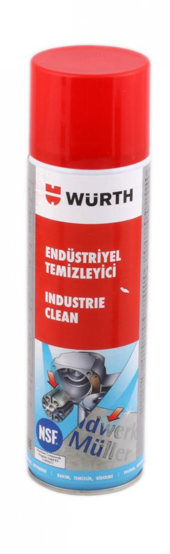 Würth Endüstriyel Temizleyici 500ML 0893 140 028 12 ürün görseli 1