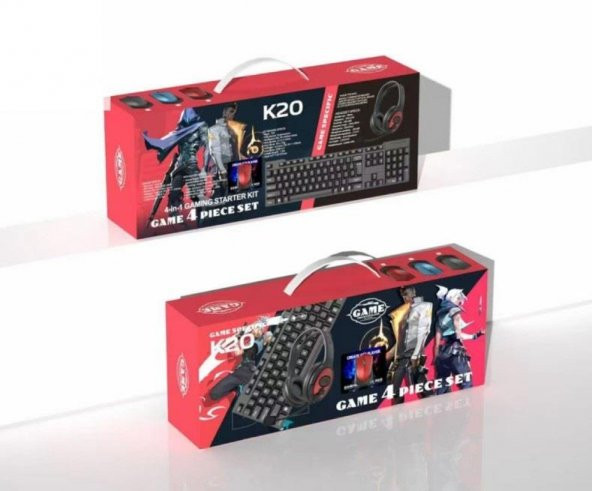 Zhltech K20 Oyuncu Set Klavye+Mouse+Kulaklık+Mouse Pad 4Lü Set - Resim 2