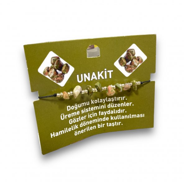 Sasta Kırık Doğal Taş Bileklik – Unakit ürün görseli 1