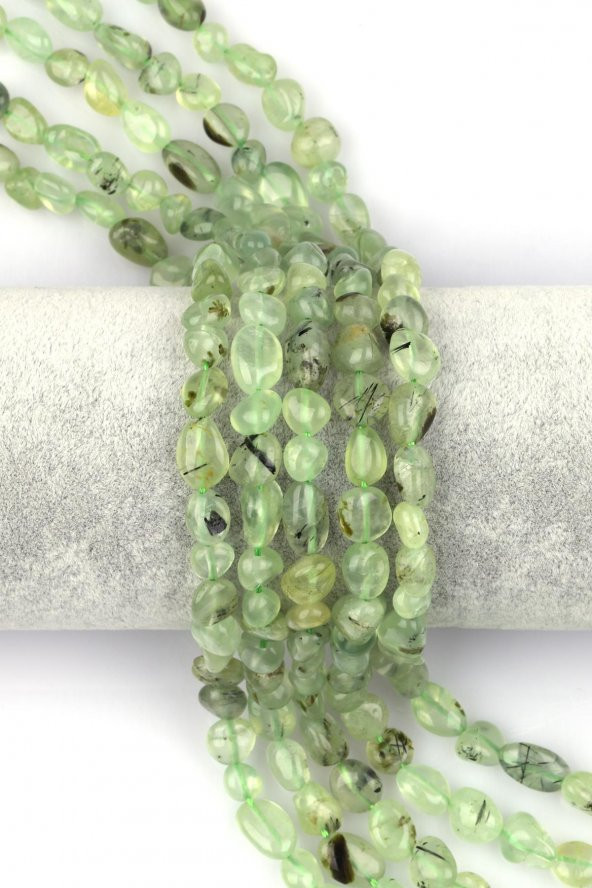 Prehnite Doğal Taş Dizi Mercimek Kesim ürün görseli 1