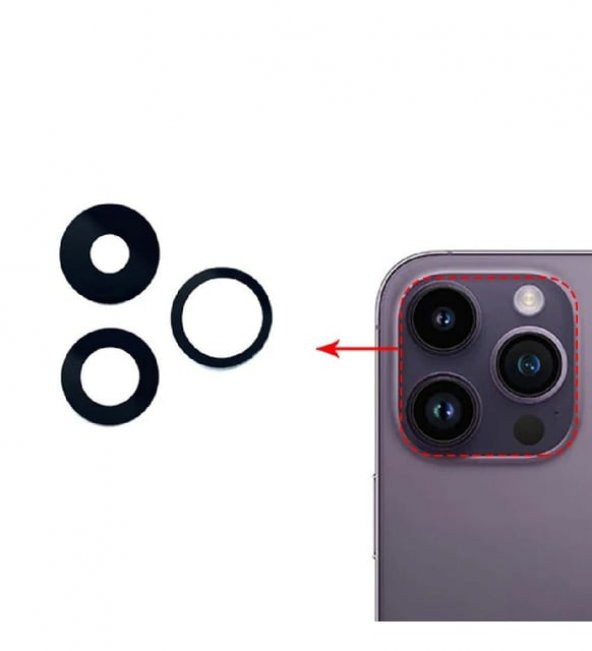 iPhone 14 Pro Kamera Camı Seti ürün görseli 1