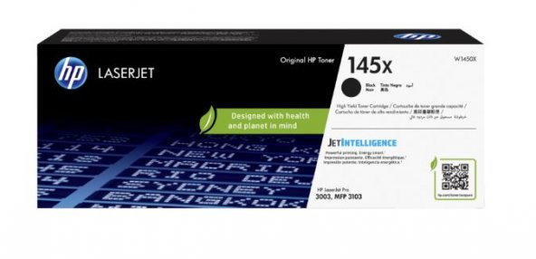 HP 145X Black Siyah 3.800 Sayfa Toner W1450X ürün görseli 1