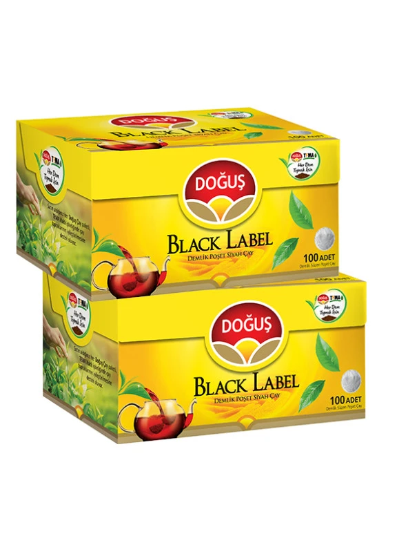 BLACK LABEL DEMLİK POŞET SİYAH ÇAY 100 ADET, 2 ADET ürün görseli 1
