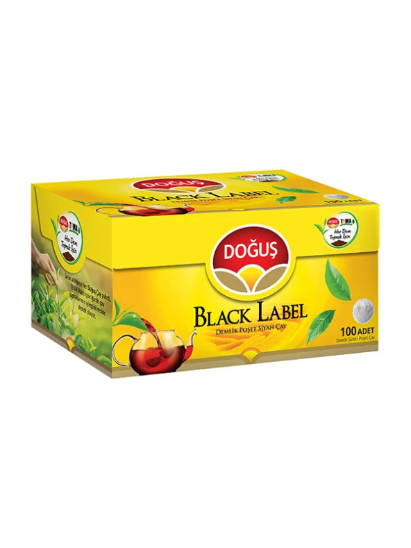 BLACK LABEL DEMLİK POŞET SİYAH ÇAY 100 ADET ürün görseli 1
