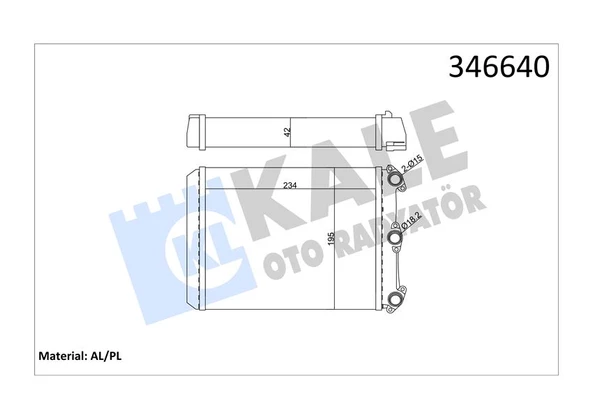 KALORIFER RADYATORU MERCEDES W123 S123 C123 ürün görseli 1