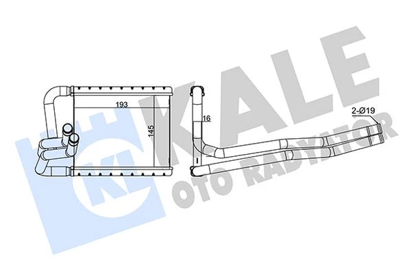 KALORİFER RADYATÖRÜ HYUNDAI i20 1.2L G4LA benzinli 08-14 / 1.4L D4FC CRDi dizel 11-14 - ALEMİNYUM ürün görseli 1