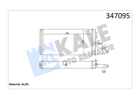 KALORİFER RADYATÖRÜ IVECO DAILY TD 89-96 ürün görseli 1