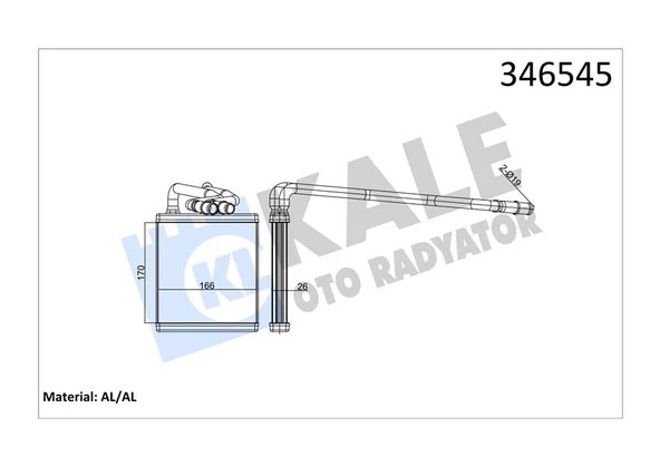 KALORIFER RADYATORU FIESTA CB1 08 12 VI 08 BRAZING ürün görseli 1