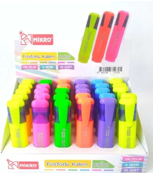 Mikro Mk 701-12 Fosforlu Kalem Mor ürün görseli 1