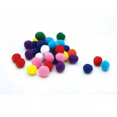 Ponpon Karısık 10 Renk 10 Mm 100 Lu ürün görseli 1