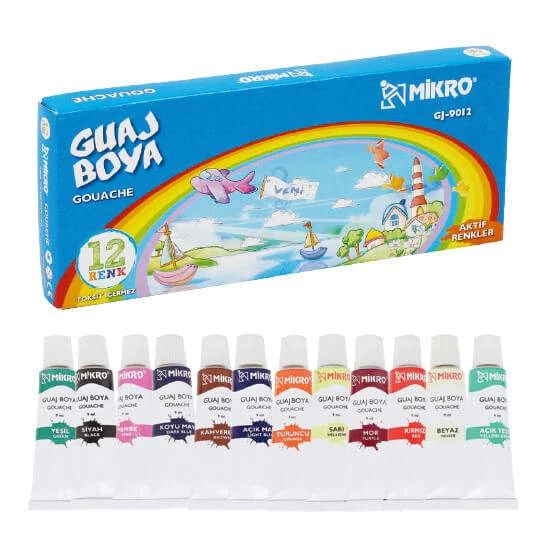 Mikro Guaj Boya 12 Renk ürün görseli 1