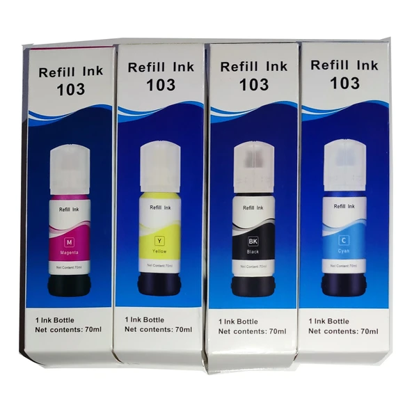 Melsan For Epson EcoTank L1110 Mürekkep Muadil Set 4 Renk Takım ürün görseli 1