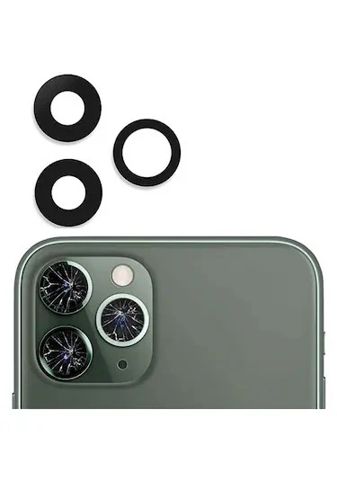 iPhone 11 Pro Max Arka Kamera Camı Lensi Seti ürün görseli 1