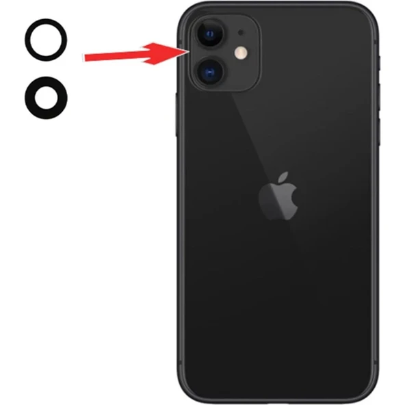 iPhone 11 Kamera Camı Lensi Seti ürün görseli 1