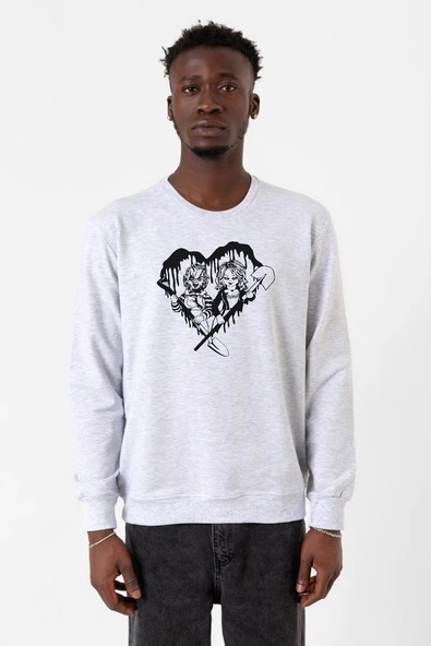 Chucky And Bride Horror Karmelanj Erkek 2ip Sweatshirt ürün görseli 1