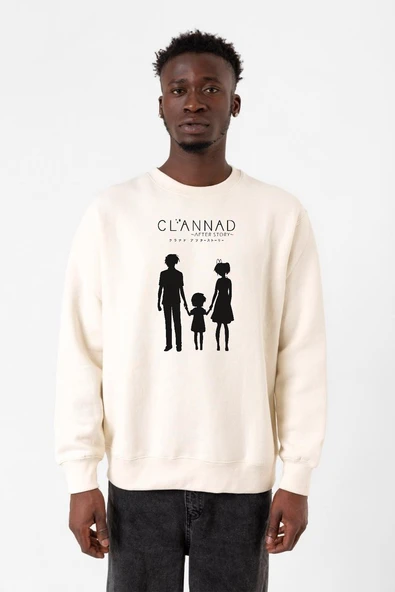 Clannad Anime After Story Ekru Erkek 2ip Sweatshirt ürün görseli 1