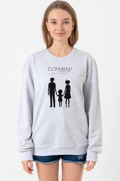 Clannad Anime After Story Grimelanj Kadın 2ip Sweatshirt ürün görseli 1