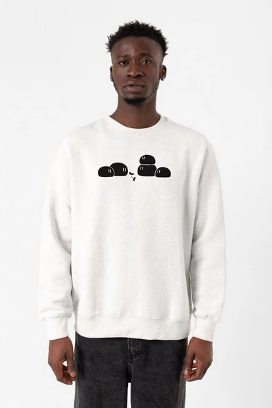 Clannad Anime Dango Daikazoku Beyaz Erkek 2ip Sweatshirt ürün görseli 1