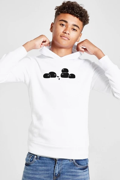Clannad Anime Dango Daikazoku Beyaz Çocuk 3ip Kapşonlu  Sweatshirt ürün görseli 1